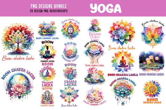 Download Yoga Zen Flower Boom Chakra Bundle - Premium Resources