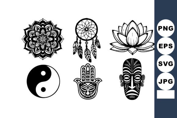 Download Spiritual Symbols Mandala Dreamcatcher L - Spiritual symbol Collection